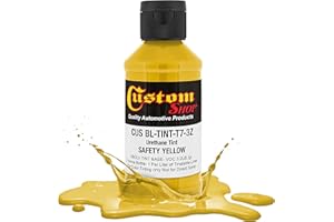 CUSTOM SHOP Custom Coat 3 Ounce (Safety Yellow Color) Urethane Tint Concentrate for Tinting Truck Bed Liner Coatings - Proportioned for Use in Most Tintable Bedliner and Epoxy Resins