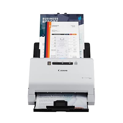 Canon imageFORMULA R40 Office Document Scanner Receipt Edition, for PC and Mac, Scan & Extract Data to QuickBooks Online, Color Duplex Scanning, Auto Document Feeder, Easy Setup for Office Or Home Use