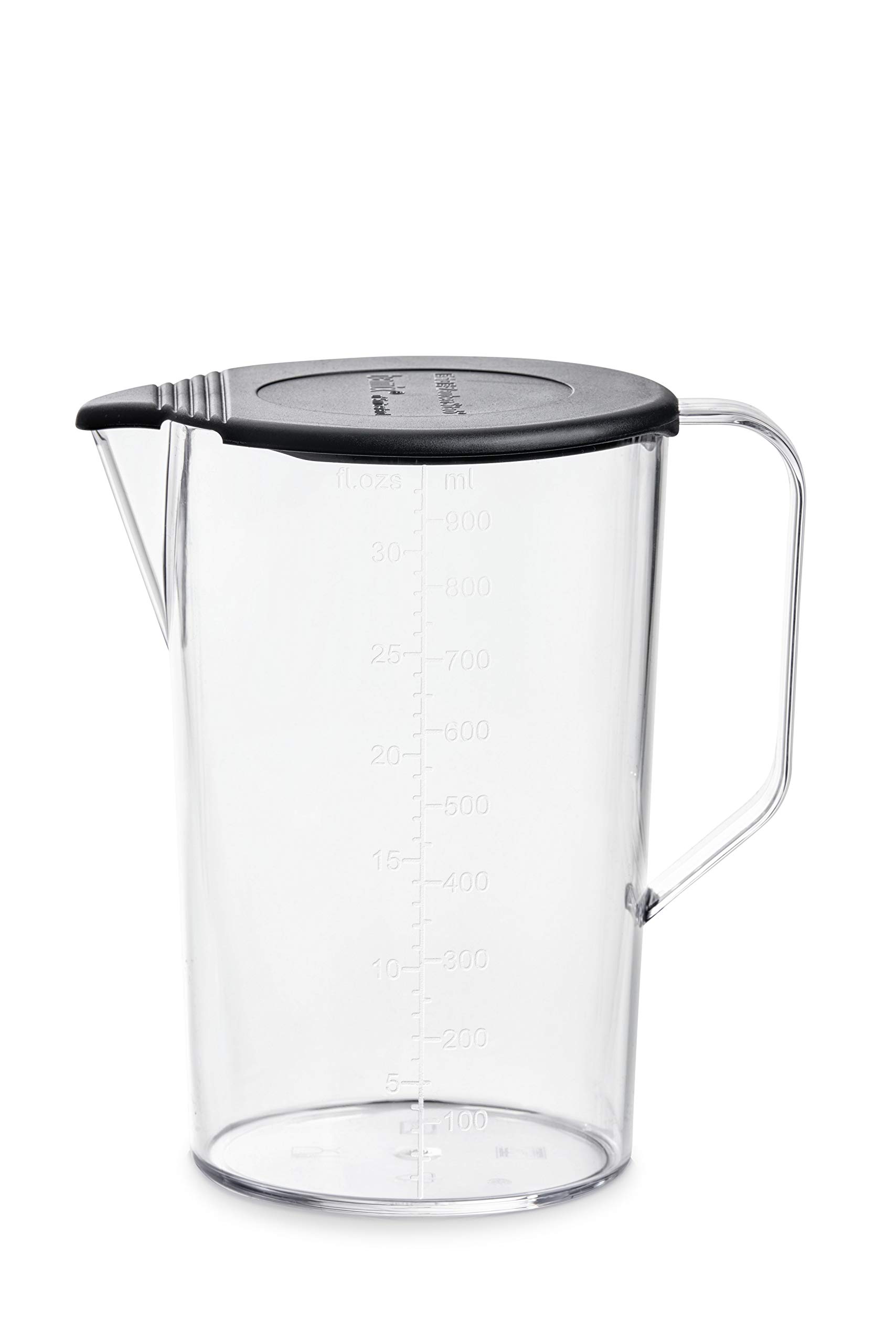 Bamix® 450.051 1000ml Jug with snap on lid Made in Switzerland from top quality food grade materials Shatterproof heat resistant Freezer and Microwave Safe creates Handy storage container