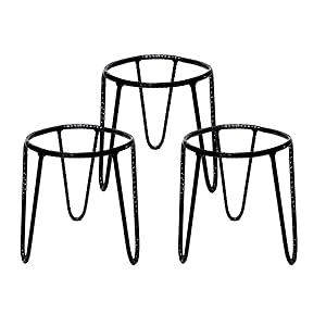 RISE Round Iron Matka/Planter Pot Stand for Home D
