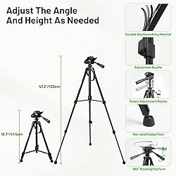 360° Laser Level with 47" Tripod, Huepar 3x360