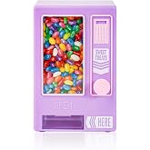 YOBRO Candy Dispenser, Mini Vending Machine for Desktop (Purple) | Cute retro design, manually dispenses mini candies . Perfect for friends and girls. Fun desktop decoration