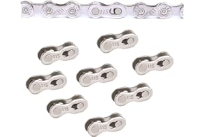 SUNTRADE 8 Pairs Reusable Bicycle Missing Link for 6, 7, 8, 9, 10,11,12 Speed Chain