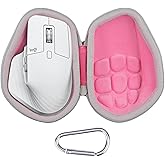 co2CREA Hard Case Replacement for Logitech MX Master 4 / Master 3S / 3 Wireless Performance Mouse (Pink Case)
