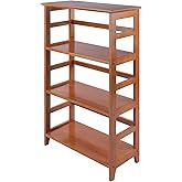 Winsome Studio 3-Tier Bookshelf, for Living Room, Home Office, Bedroom, 42", Honey Pine