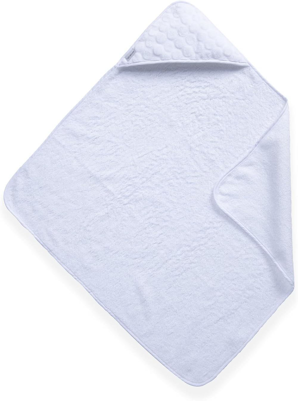 Clair de Lune Luxury Hooded Towel Marshmallow White 75 x 75 cm UK Made