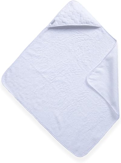 Clair de Lune Luxury Hooded Towel Marshmallow White 75 x 75 cm UK Made