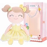 Gloveleya Baby Girl Plush Doll – Soft Snuggle Doll, Cute Toddler Gift with Gift Box, First Baby Doll for Girls, Birthday, Christmas & Holiday Present