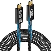 USB4 Cable, with Thunderbolt 5 Cable, 240 W Charging Cable, 80 Gbps Data Cable, gen4 Cable,16K@60Hz 4K120Hz HDR, USB C to USB