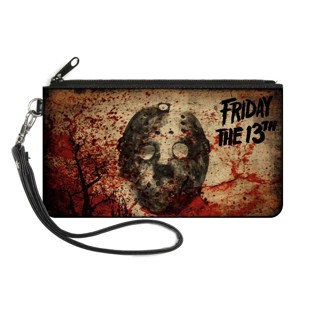 Buckle-Down Women's Standard Zip Wallet Friday The 13th Jason Large, 8" x 5"