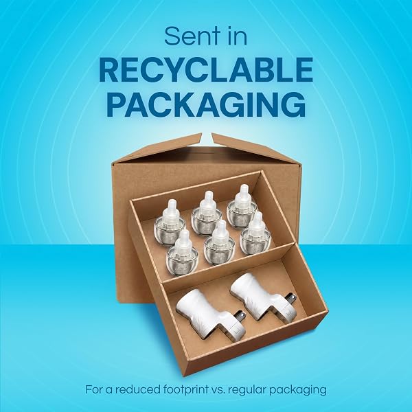AIR WICK PLUG IN SCENTED OIL STARTER KIT, 2 WARMERS + 6 REFILLS, FRESH LINEN, SAME FAMILIAR SMELL OF FRESH LAUNDRY, ECO FRIENDLY, ESSENTIAL OILS, AIR FRESHENER