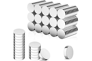 GBYMIUY Round Refrigerator Magnets, 150PCS 8×2MM Small Rare Earth Neodymium Magnets, Fridge, Office, Whiteboard, Durable Cute Magnets