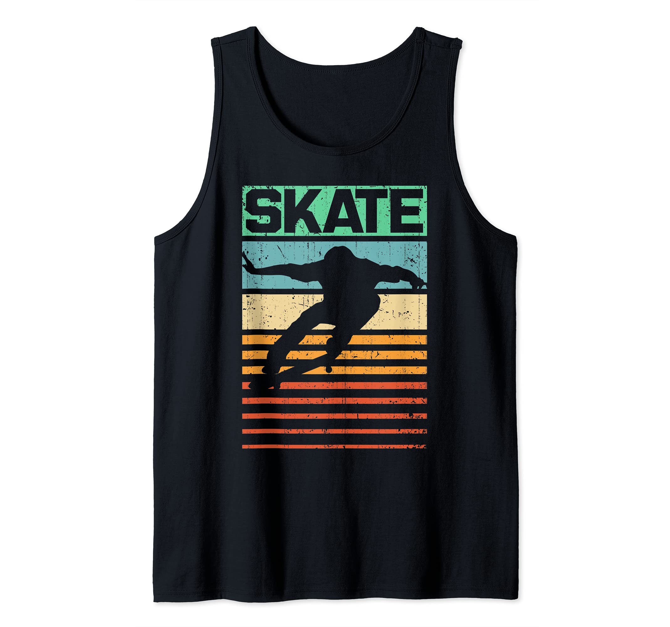 Skateboard Skate Retro Skateboarding Skateboarder Skater Tank Top