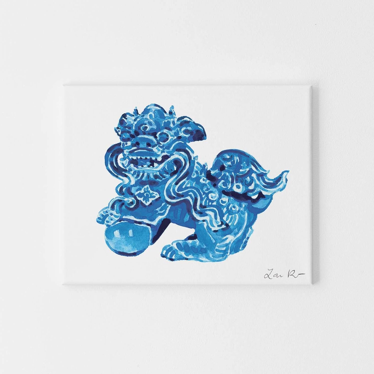 foo dog painting