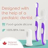 Cherish Baby Care 0-2 Years Toothbrush Kit 3-Pack Purple (Finger Silicone view 6