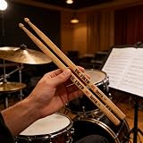 Vic Firth Terra 5AT Drum Stick 5A 16in 0.565in Hickory Tear Drop Tip view 9