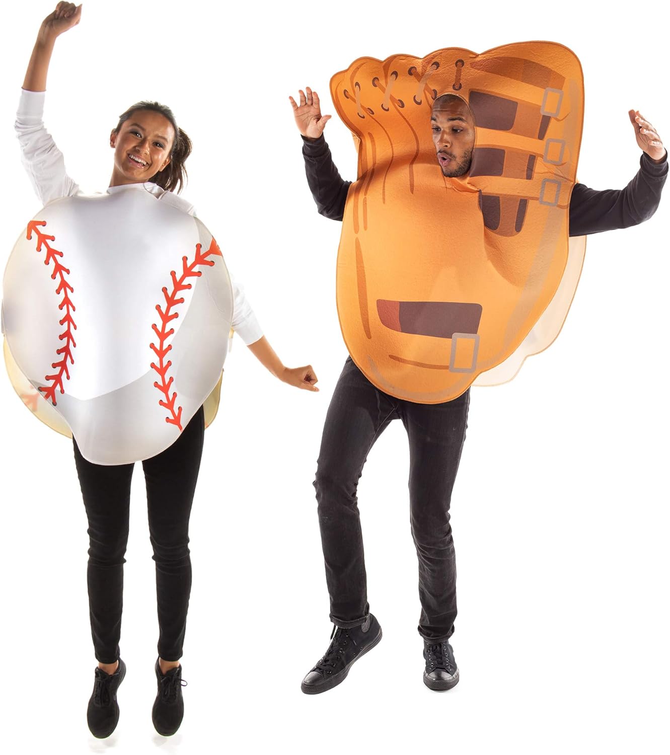 Baseball & Mitt Halloween Couples Costume Funny Sports