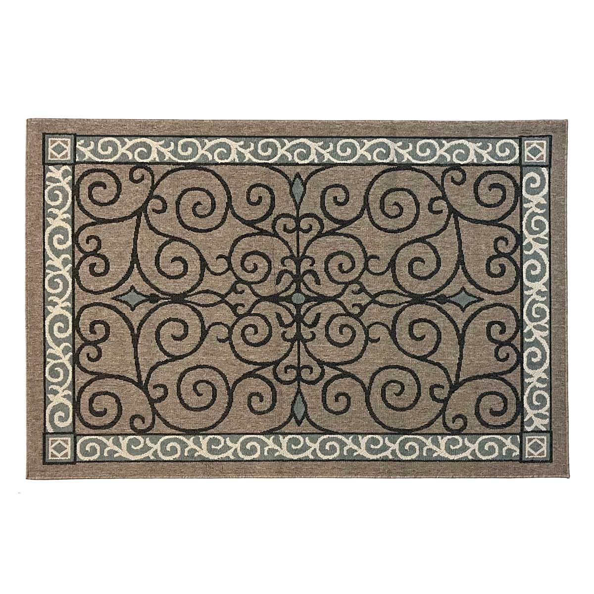 Pilgrim Home and Hearth 19675-1 - 5'x7' Area Rug - Area Rug with Non-Slip Backing, Ideal for Enteryway, Living Room, Bedroom, Kitchen, Bathroom, Laundry Room - Easy Clean, Durable, Low Pile Rug Image