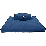 Bean Products Zafu and Zabuton Meditation cushion Set, Cotton, 100% Organic Cotton or Hemp - Organic Buckwheat Fill - Made in USA