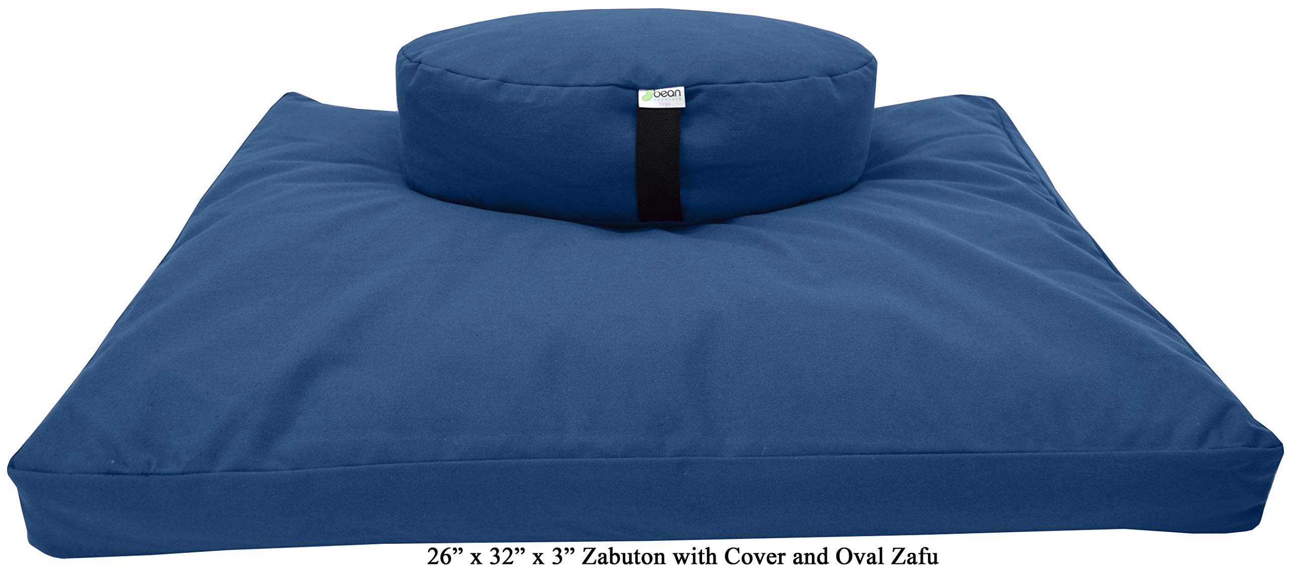 Bean Products Zafu and Zabuton Meditation Cushion Set, Cotton, 100