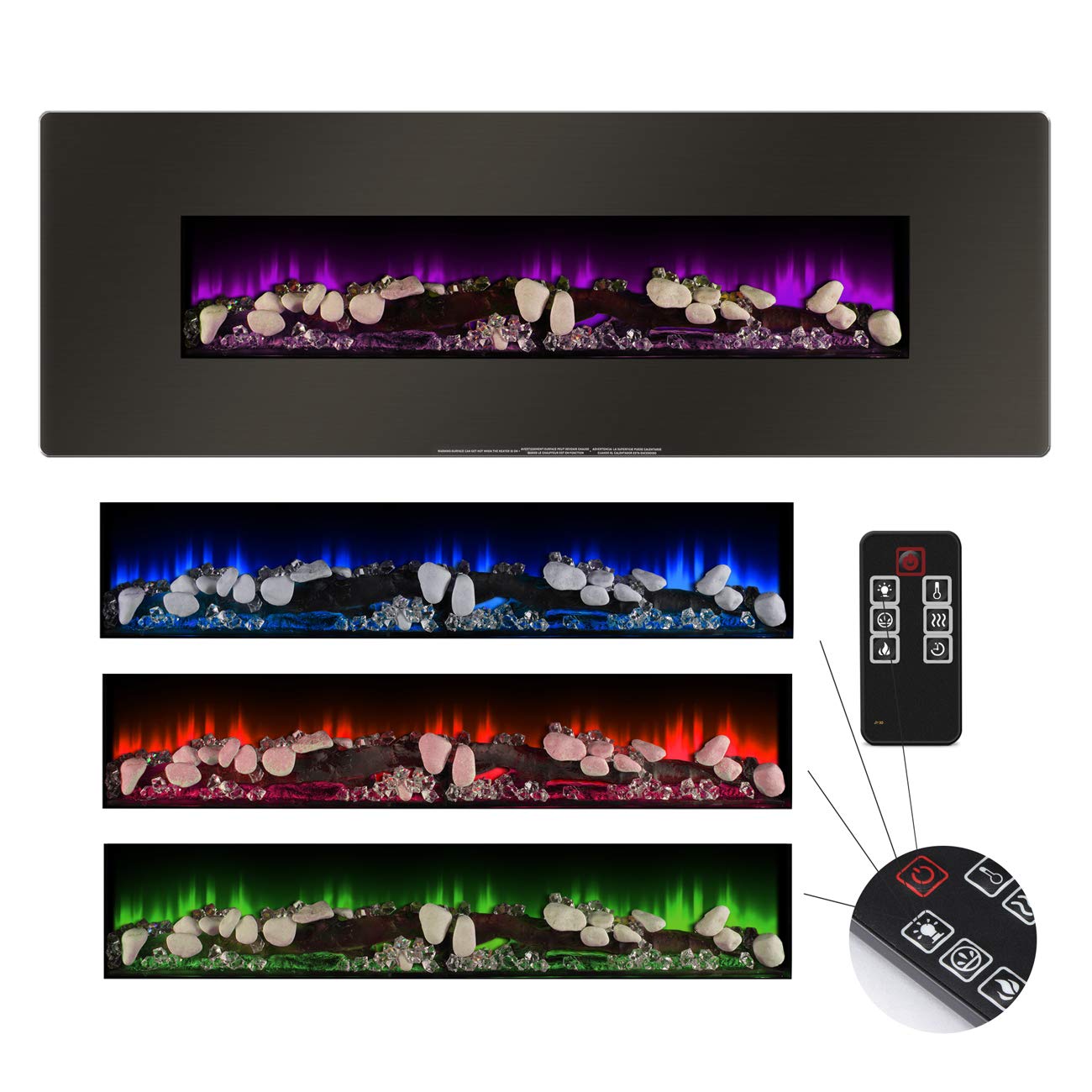 Best tv stand fireplace infared