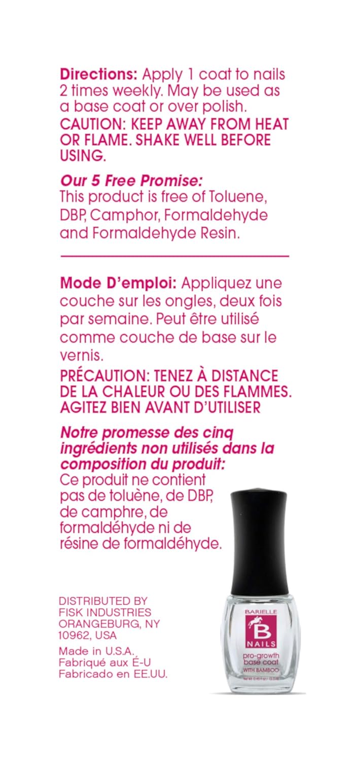Barielle Nails Pro-growth Base Coat : Beauty