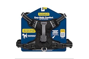 PetSafe Easy Walk Comfort No-Pull Dog Harness Full-Body Padding - Better Walks on The First Use - 5 Points of Adjustment Medi