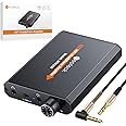 Neoteck Portable 3.5mm Headphone Amplifier Two-Stage Gain Switch, 16-150 Ohm, Aluminum Matte Surface