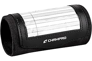 CHAMPRO Wristband Playbook; Single, Adult, Black (Wristband Size : 6.75 x 4.25) (Window Size : 5" x 3")