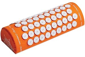 ShaktiMat Classic Acupressure Neck Pillow, Original Intensity in Orange, Sustainable & Durable, Relieves Stress & Tension, Promotes Relaxation & Focus, FSA/HSA Eligible