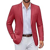 COOFANDY Men's Casual Blazer Lightweight Sport Coats Two Buttons Slim Fit Suit Jacket for Business Wedding Dress