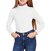 Arshiner Girls Turtleneck Sweater Kids Casual Long Sleeve Knit Pullover Tops