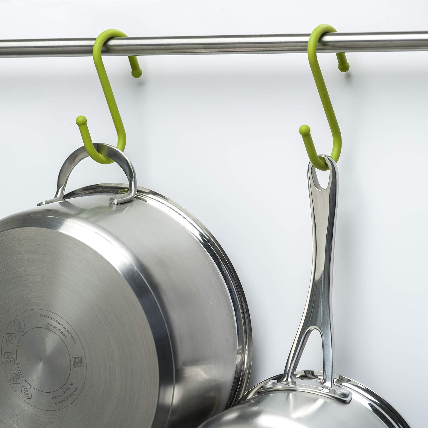Zeal Silicone S Shape Hanging Hook, 12cm Set of 2 Lime - Image 3
