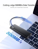 Netac Portable SSD 250GB USB 3.2 Gen 2 10Gbps Type-C External Solid State Drive view 2