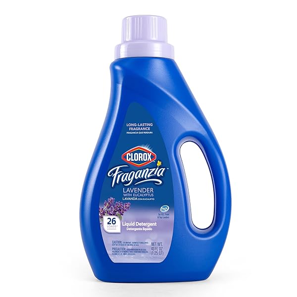 CLOROX FRAGANZIA LIQUID LAUNDRY DETERGENT, LAVENDER WITH EUCALYPTUS...