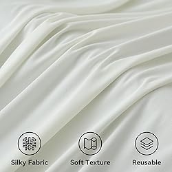 Htper 10x12 ft Ivory Backdrop Curtain Panels for