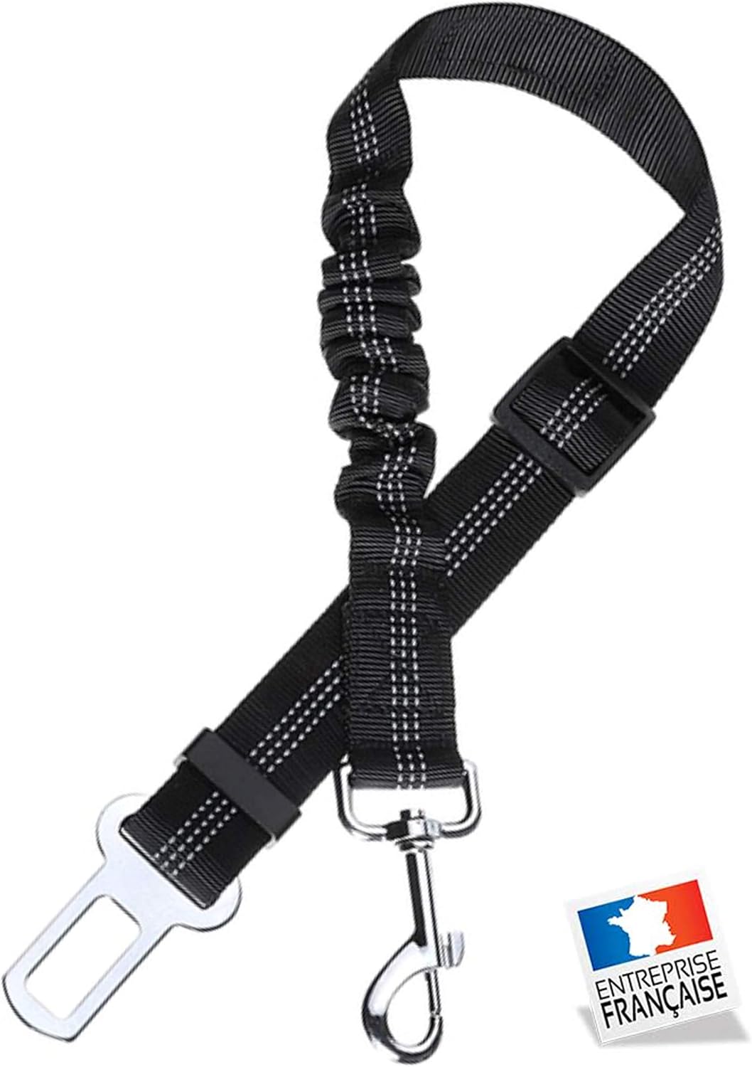 NAMCHE Laisse Ceinture de Sécurité pour Chien, avec Absorption des Chocs et Mousqueton. Réglable NAMCHE Laisse Ceinture de Sécurité pour Chien, avec Absorption des Chocs et Mousqueton. Réglable