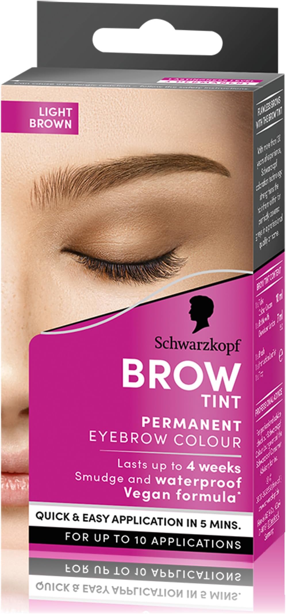 Schwarzkopf Brow Tint Light Brown Permanent Eyebrow Colour 10 ml