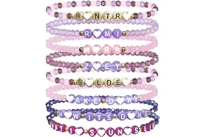 NEOVISTA Bracelet Set for Kpop Hunters | 8-Piece Set with HUNTERX, MIRA, RUMI, ZOEY, and Song Names GOLDEN, TAKE DOWN, HOW IT'S DONE, WHAT IT SOUNDS LIKE | Fan Merchandise for KPop Movie Lovers