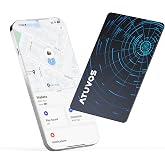 ATUVOS Ultra-Thin Wallet Tracker Card for iOS &amp; Android, Apple MFi Certified Rechargeable Air Tracker Tags Works with Apple Find My or Google Find Hub, IP68 Waterproof Tracker Item Finder for Wallets