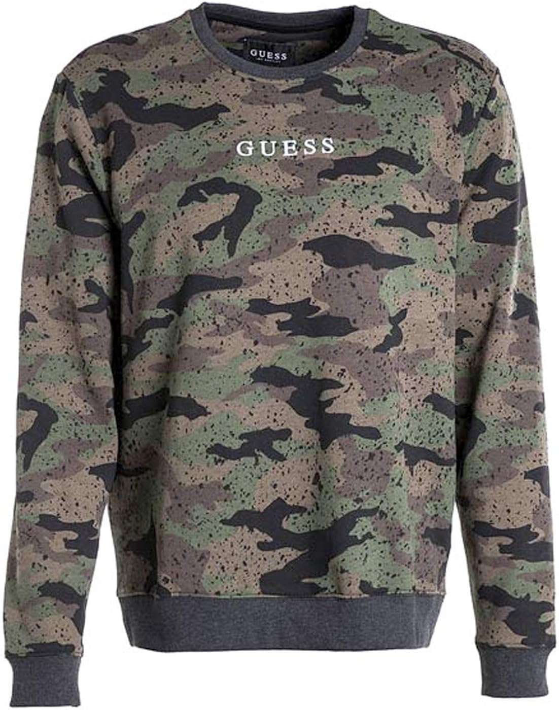 guess camo sweatshirt