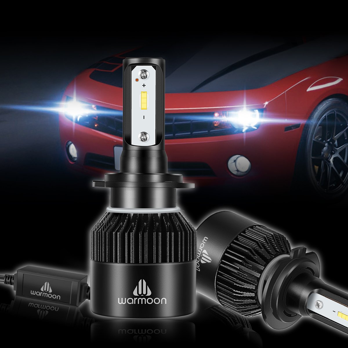 Warmoon H11 H8 H9 Led Headlight Bulbs Conversion Kit 36W 8000Lm 6500K