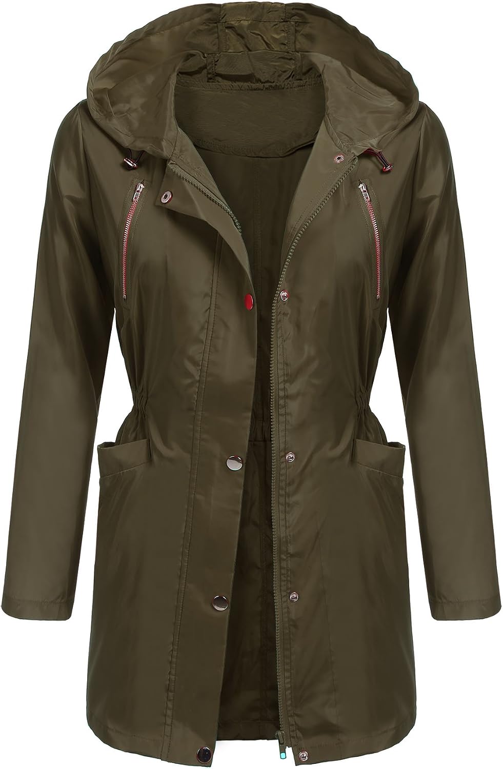 EASTHER Womens Waterproof Raincoat 
