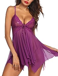 Avidlove Babydoll Lingerie for Women Honeymoon V