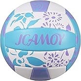 JCAMOY Volleyball Size 5 - Premium PU Leather, Ultra-Durable Soft to The Touch for Youth, Adults, Ideal for Indoor, Outdoor, Beach Sports Training