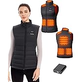 HILLSLTR Heated Vest Women with 18400mAh USB-C Rechargeable Battery, Lightweight Puffer Electric Heating Vest