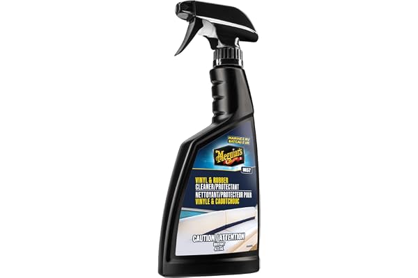 Meguiar's M5716 Marine/RV Vinyl & Rubber Cleaner & Protectant, Boat Vinyl Cleaner & Protectant, Revitalize Plastic and Rubber