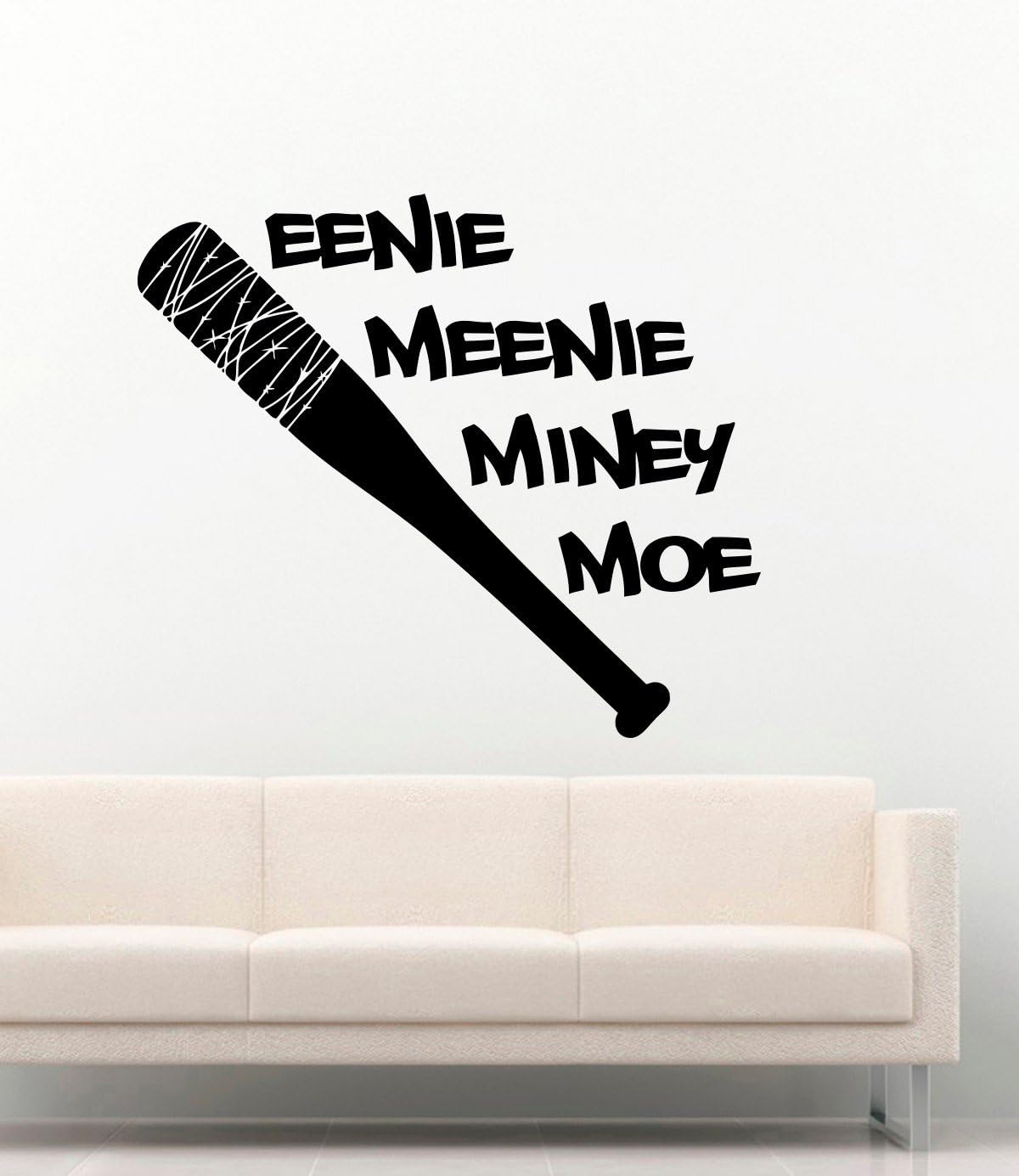 Amazon Com The Walking Dead Movie Vinyl Wall Decals Negan Bit