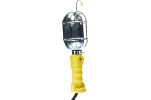 Bayco SL-425A Metal Shield Incandescent Utility Light with 16-Gauge Cord and Grounded Receptacle