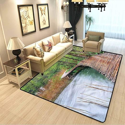 Amazon Com European Baby Crawling Mat Wilderness Croatia Europe Area Rug Easy Clean Stain Fade Resistant Shed Free W4 5 X L5 2 Feet Kitchen Dining